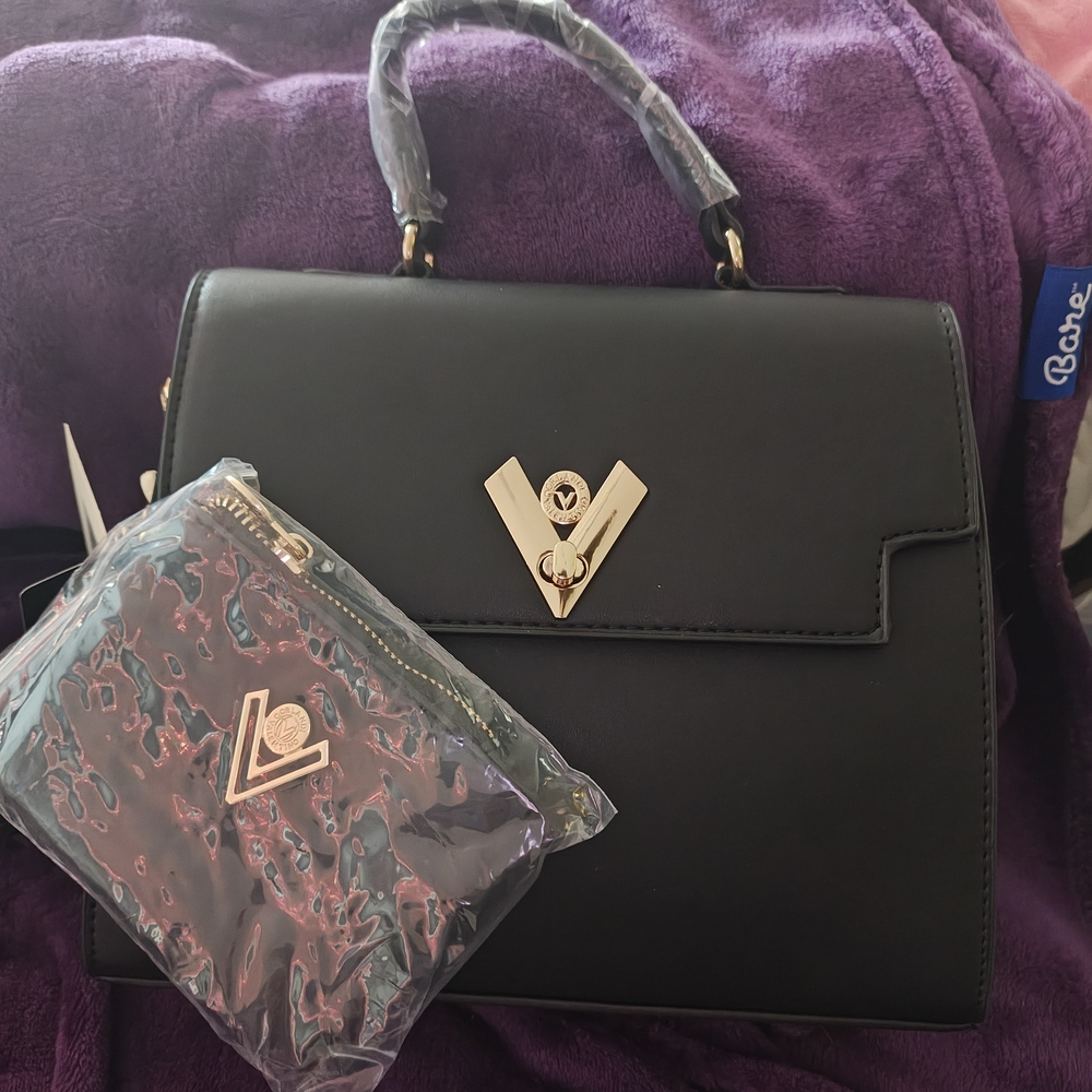 Black Valentino Orlandi Crossbody Satchel